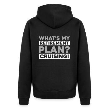 Cruise Retraite - Veste à capuche bio Premium Unisexe - noir - Dos - Nico (187cm)