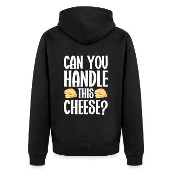 Grilled Cheese Grilled Cheese Foodie Cheese Sandwich - Veste à capuche bio Premium Unisexe - noir - Dos - Nico (187cm)