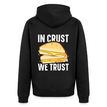 Grilled Cheese Grilled Cheese Foodie Cheese Sandwich - Veste à capuche bio Premium Unisexe - noir - Dos - Nico (187cm)