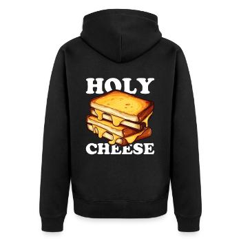 Grilled Cheese Grilled Cheese Foodie Cheese Sandwich - Veste à capuche bio Premium Unisexe - noir - Dos - Nico (187cm)