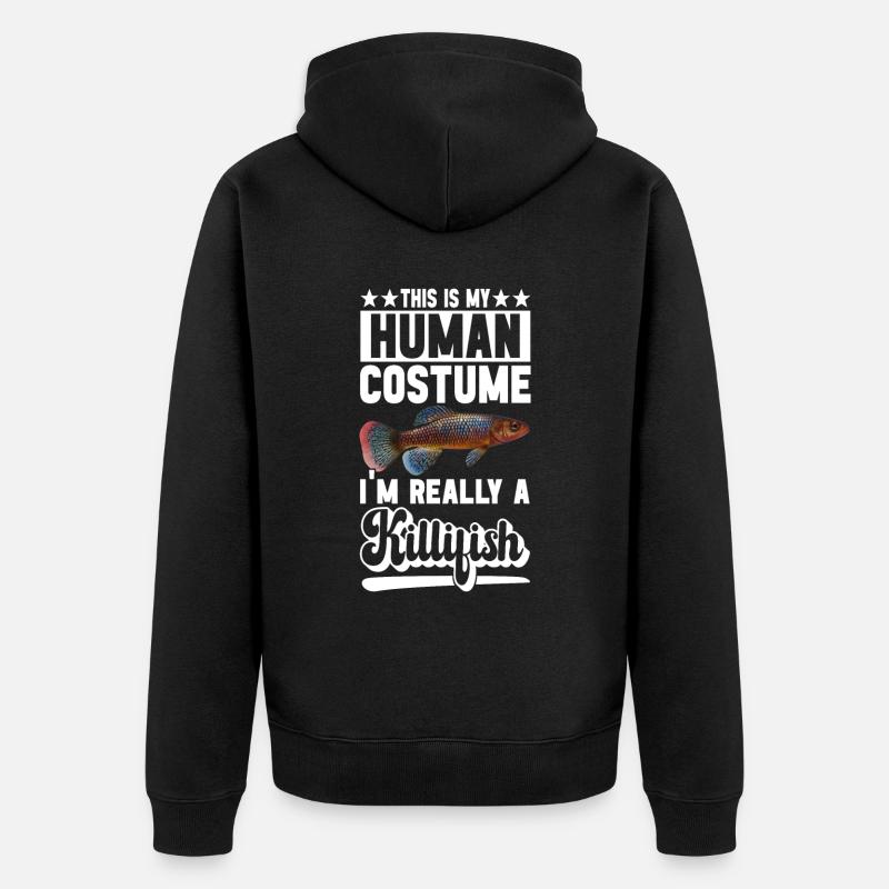 Killifish Quarium Fish - Veste à capuche bio Premium Unisexe - noir