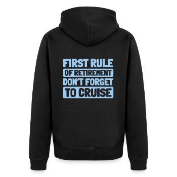 Cruise Retraite - Veste à capuche bio Premium Unisexe - noir - Dos - Nico (187cm)