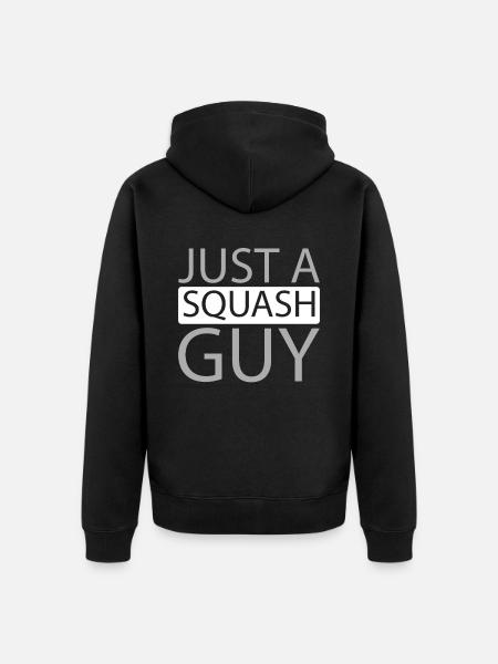 Squash Just A Squash Guy - Unisex Premium Organic Zip Hoodie - black