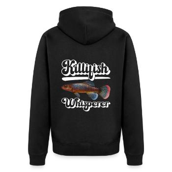 Killifish Quarium Fish - Veste à capuche bio Premium Unisexe - noir - Dos - Nico (187cm)