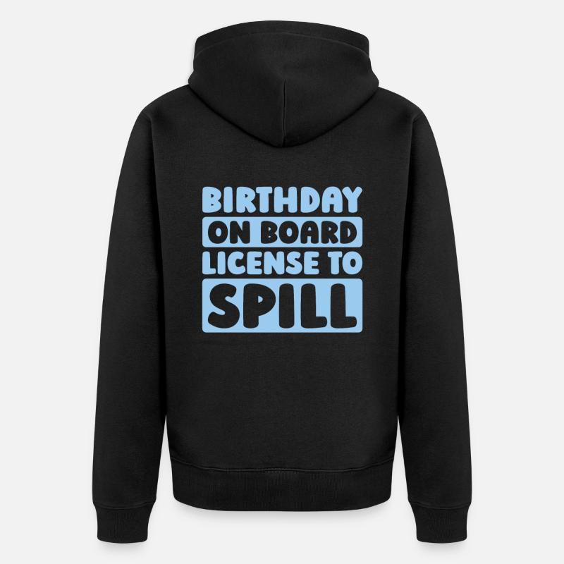 Croisière d’anniversaire à Kreuzfahrt - Veste à capuche bio Premium Unisexe - noir