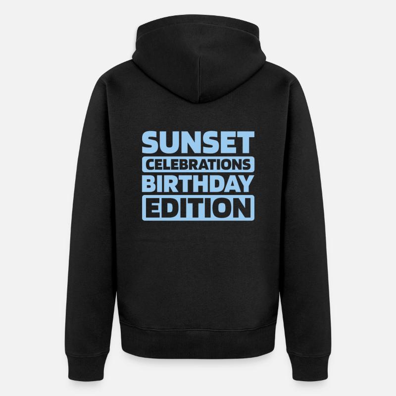 Croisière d’anniversaire à Kreuzfahrt - Veste à capuche bio Premium Unisexe - noir