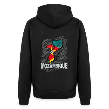 Mozambique - Veste à capuche bio Premium Unisexe - noir - Dos - Nico (187cm)