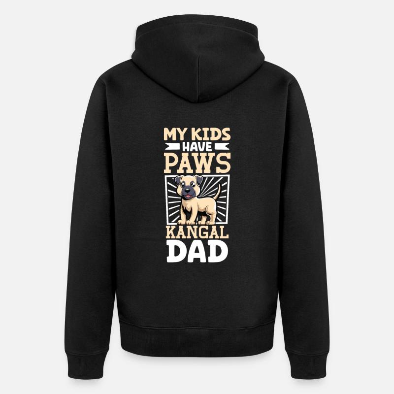 Kangal Berger Chien Papa - Veste à capuche bio Premium Unisexe - noir