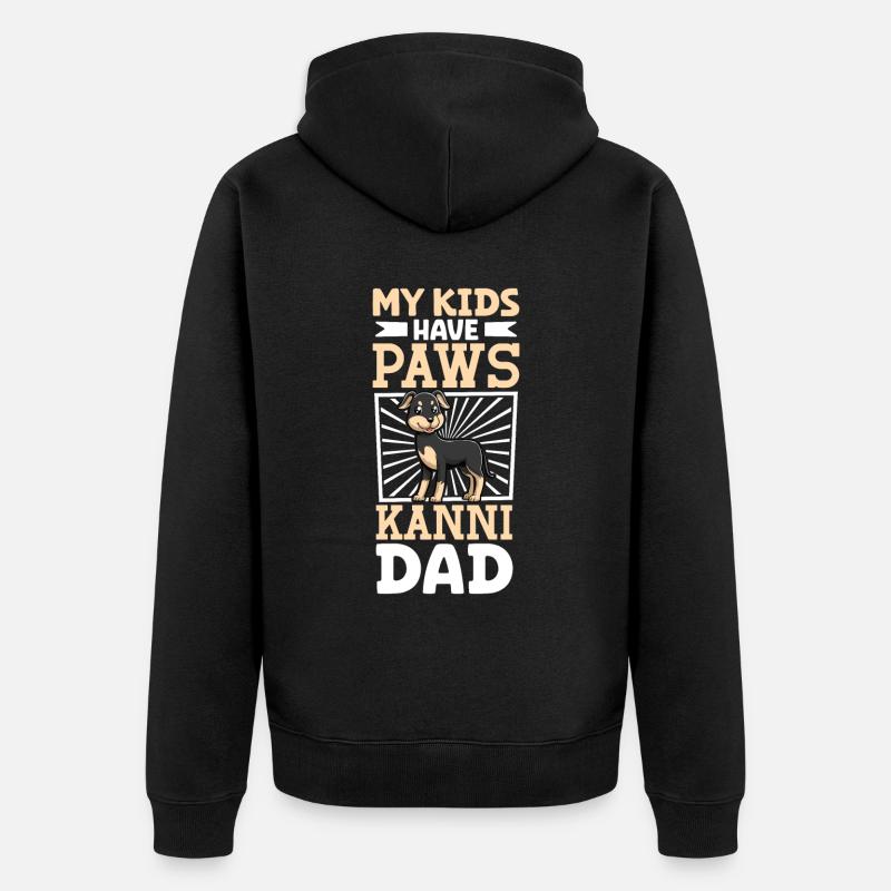 Kanni Papa - Veste à capuche bio Premium Unisexe - noir