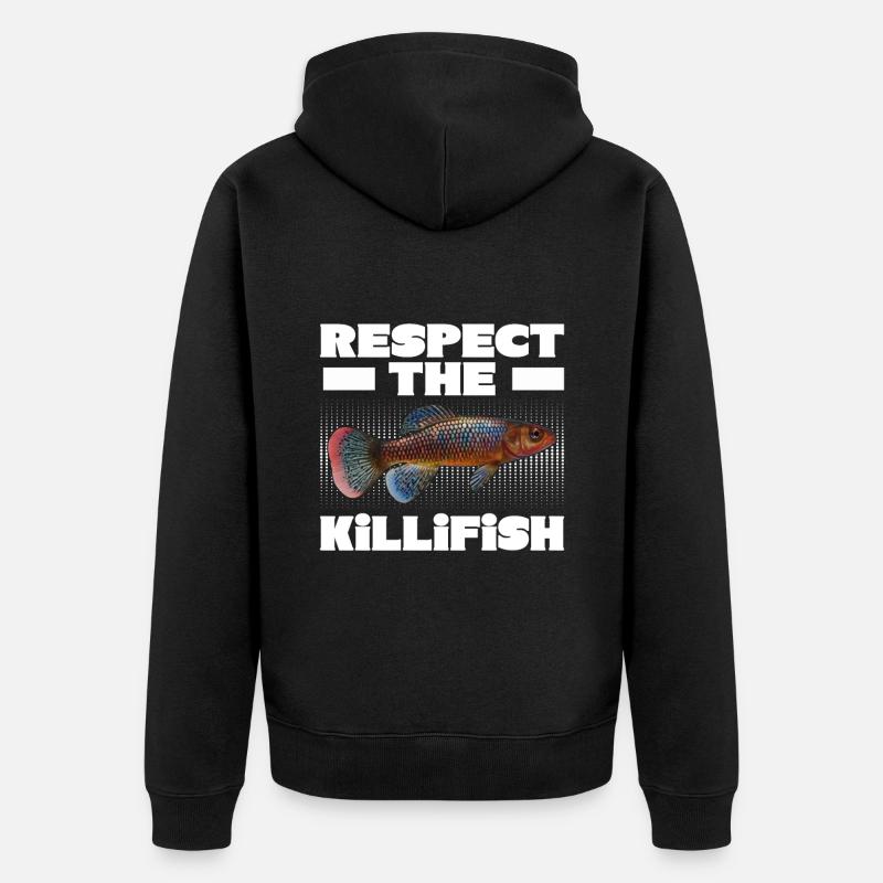 Killifish Quarium Fish - Veste à capuche bio Premium Unisexe - noir