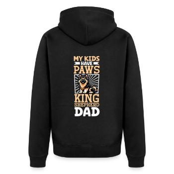 Roi Berger Papa - Veste à capuche bio Premium Unisexe - noir - Dos - Nico (187cm)