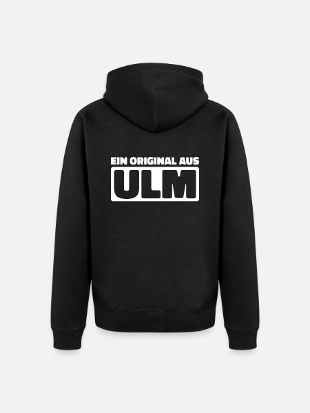 Deutsche Stadt Ulm Badenwürttemberg - Unisex Premium Bio Zip Hoodie - Schwarz