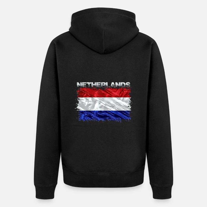 Pays-Bas - Veste à capuche bio Premium Unisexe - noir