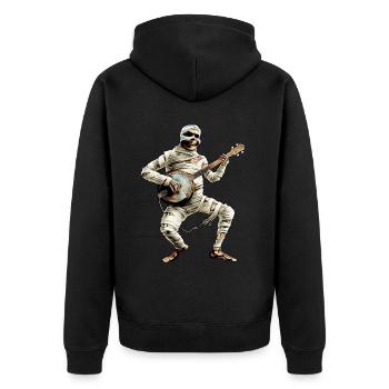 Mummy Halloween Bluegrass Banjo Player - Veste à capuche bio Premium Unisexe - noir - Dos - Nico (187cm)