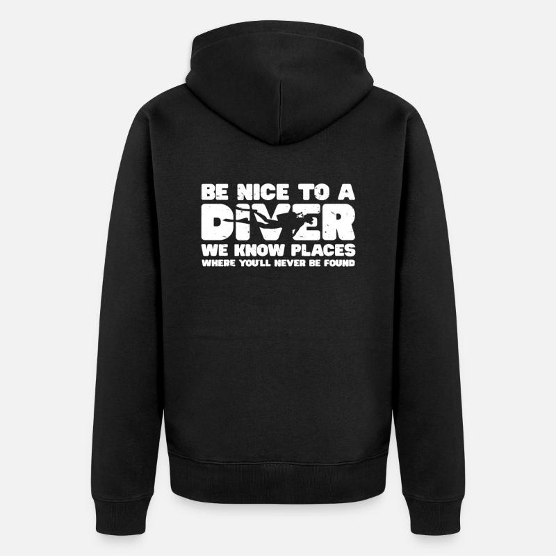 Plongée sous-marine - Veste à capuche bio Premium Unisexe - noir
