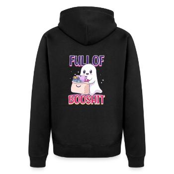 Booshit plein de booshit - Veste à capuche bio Premium Unisexe - noir - Dos - Nico (187cm)
