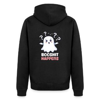 Booshit Booshit se produit - Veste à capuche bio Premium Unisexe - noir - Dos - Nico (187cm)