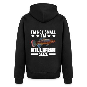 Killifisch Quarium Fische - Unisex Premium Bio Zip Hoodie - Schwarz - Hinten - Nico (187cm)