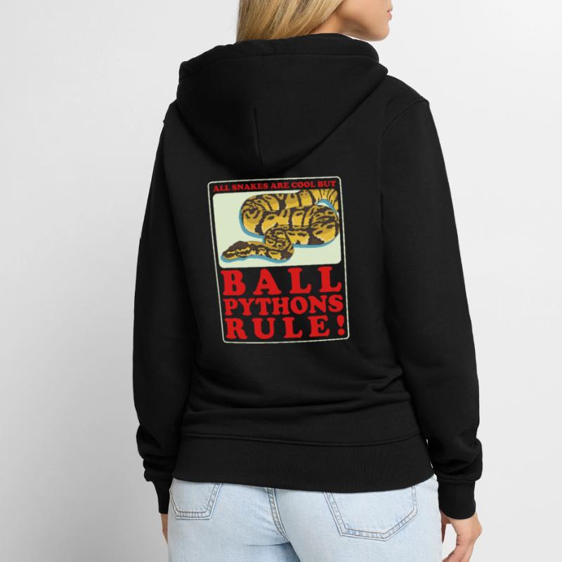 Roi Python Python Serpent Cadeau Veste à capuche bio Premium Unisexe