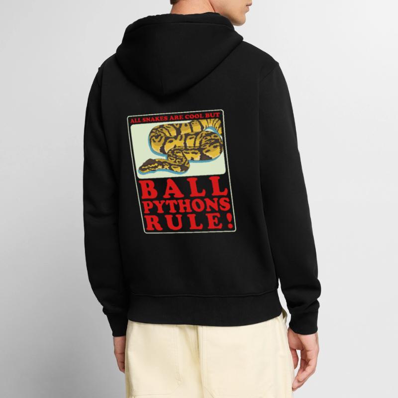 Roi Python Python Serpent Cadeau Veste à capuche bio Premium Unisexe