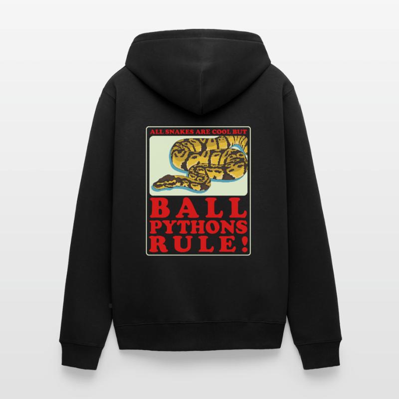 Roi Python Python Serpent Cadeau Veste à capuche bio Premium Unisexe