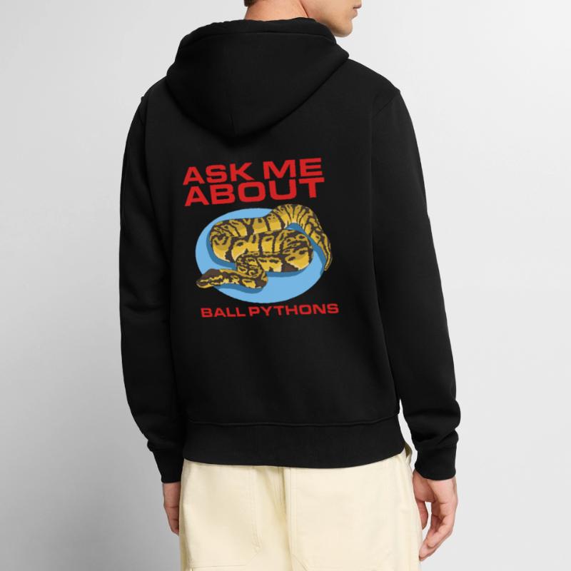 Roi Python Python Serpent Cadeaux Veste à capuche bio Premium Unisexe