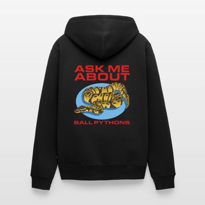Roi Python Python Serpent Cadeaux Veste à capuche bio Premium Unisexe