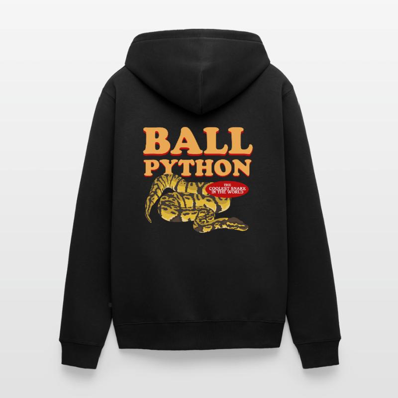 King Python Python Snakes Gift Unisex Premium Organic Zip Hoodie