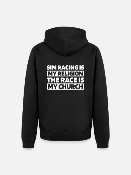 Sim Racing - Unisex Premium Organic Zip Hoodie - black