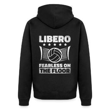 Volley-ball Libero - Veste à capuche bio Premium Unisexe - noir - Dos - Nico (187cm)