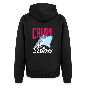 Croisière Adventure Sisters - Veste à capuche bio Premium Unisexe - noir - Dos - Nico (187cm)