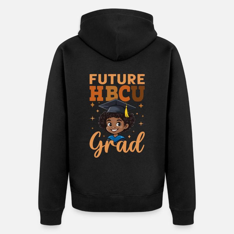 Futur HBCU - Veste à capuche bio Premium Unisexe - noir