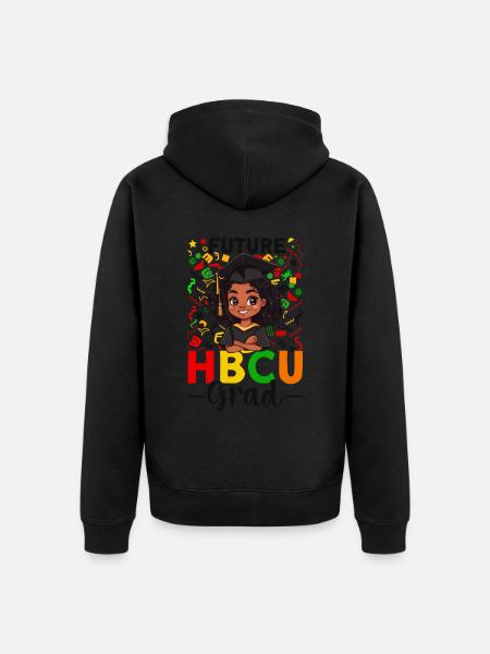Future HBCU - Unisex Premium Organic Zip Hoodie - black