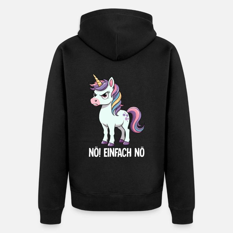 Non, tout simplement non - Veste à capuche bio Premium Unisexe - noir