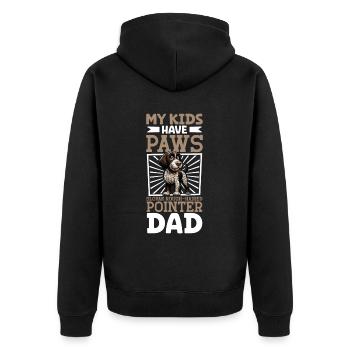 Slovensky hrubosrsty stavac Papa - Veste à capuche bio Premium Unisexe - noir - Dos - Nico (187cm)