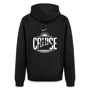 Bateau de croisière Sunset - Veste à capuche bio Premium Unisexe - noir - Dos - Nico (187cm)