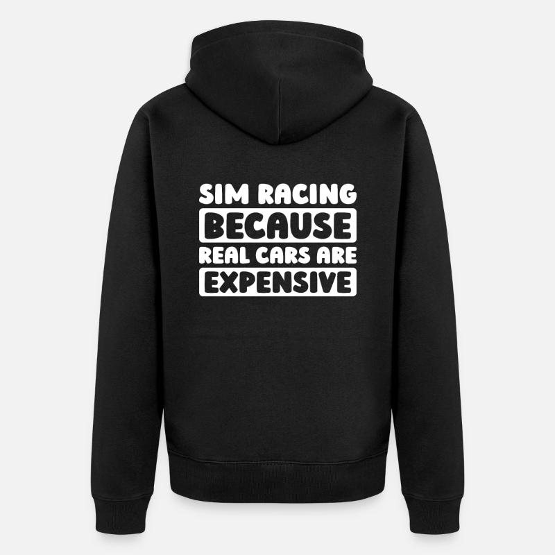 Sim Racing - Veste à capuche bio Premium Unisexe - noir