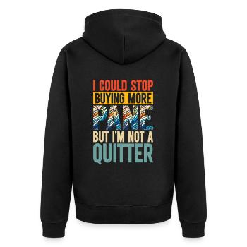 Stained Glass Artist Stained Glass Art - Unisex Premium Organic Zip Hoodie - black - Back - Nico (187cm)