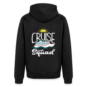 Cruise Squad Sunny Adventure - Veste à capuche bio Premium Unisexe - noir - Dos - Nico (187cm)