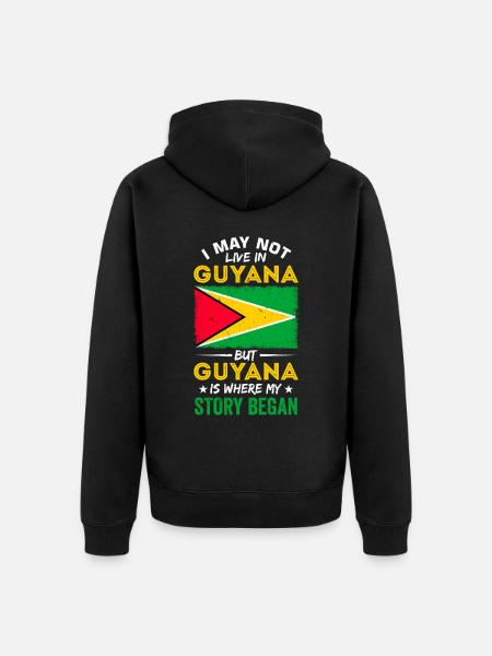 Proud Guyanese - Unisex Premium Organic Zip Hoodie - black