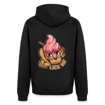 Lick Me Maker Gelato Dessert glacé Lover Ice - Veste à capuche bio Premium Unisexe - noir - Dos - Nico (187cm)