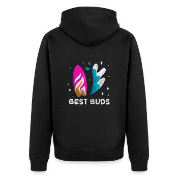 Wakeboard - Veste à capuche bio Premium Unisexe - noir - Dos - Nico (187cm)