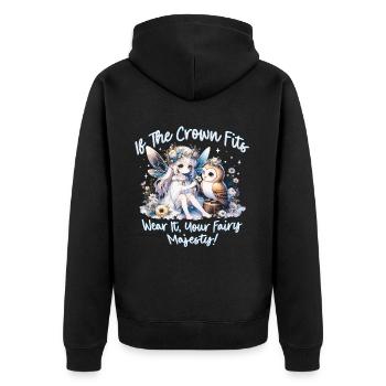 Fée Fairycore - Veste à capuche bio Premium Unisexe - noir - Dos - Nico (187cm)