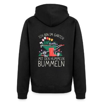 Jardin Jardinage Plantes Jardiniers Jardiniers Amateurs - Veste à capuche bio Premium Unisexe - noir - Dos - Nico (187cm)