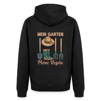 Jardin Jardinage Plantes Jardiniers Jardiniers Amateurs - Veste à capuche bio Premium Unisexe - noir - Dos - Nico (187cm)