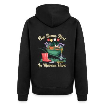 Jardin Jardinage Plantes Jardiniers Jardiniers Amateurs - Veste à capuche bio Premium Unisexe - noir - Dos - Nico (187cm)