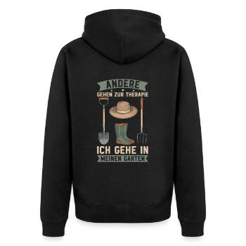 Jardin Jardinage Plantes Jardiniers Jardiniers Amateurs - Veste à capuche bio Premium Unisexe - noir - Dos - Nico (187cm)