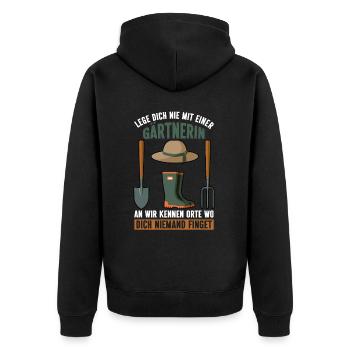 Jardin Jardinage Plantes Jardiniers Jardiniers Amateurs - Veste à capuche bio Premium Unisexe - noir - Dos - Nico (187cm)