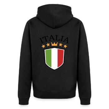 Italie Italien Italien Italie - Veste à capuche bio Premium Unisexe - noir - Dos - Nico (187cm)