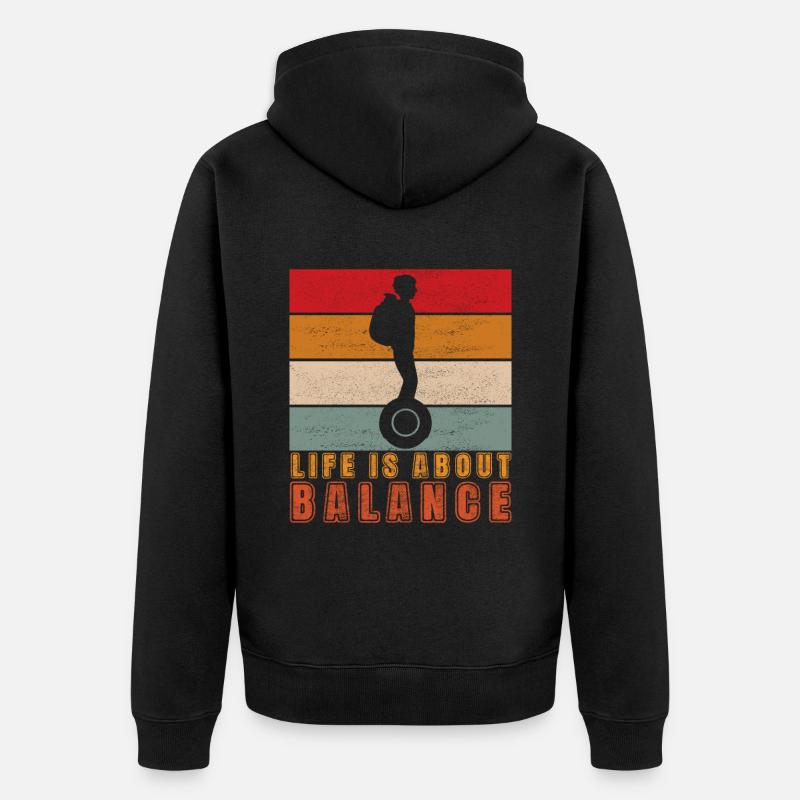 EUC Monoroue - Veste à capuche bio Premium Unisexe - noir